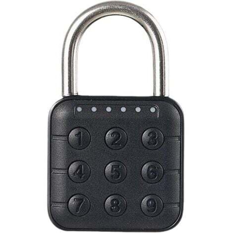 Cadenas à Combinaison De Boutons Réinitialisables pour L'extérieur avec Serrure Numérique, Cadenas Code De De Passe à 6 Chiffres pour Bagages, Bureaux, Casiers, Voitures Express (1/5)