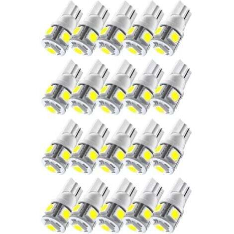 (20PCS)Lampe de lecture LED pour voiture W5W T10 5050 5SMD (1/5)