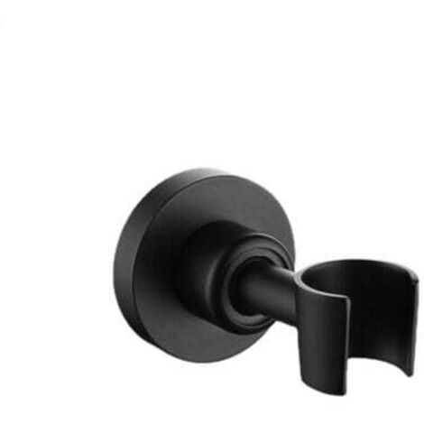 Support de Pommeau de Douche Support Douche Noir en Acier Inoxydable 304 Pour Pommeau de Douche Support Douchette à Main Universel Support de Douche Réglable à 360 ° Avec Vis d'installation (1/5)