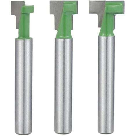 6.35mm tige fraises à défoncer T-slot & T-track fraises, professionnels outils de coupe du bois (1/5)