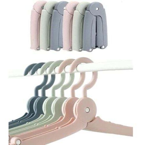 6 Pièces Cintres Pliables, Cintres de Voyage Portable Pliables, Cintres en Plastique, Cintres Pliants Portables pour Le séchage des vêtements, Le Cam (1/5)