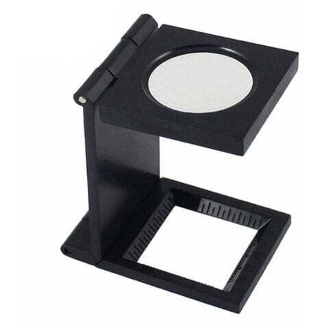 Loupe de Table Compte-fils , Pliable Compteur de fils en métal , grossissement de 10x , loupe de lecture pour travail , bureau maison , réparation , hobby , artisanat , journaux,Loupe