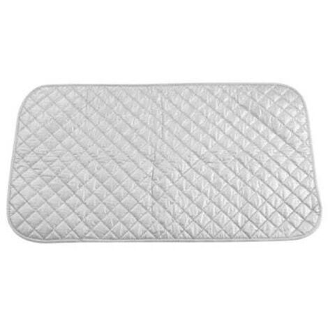 Nappe de Repassage Isolante Couverture de Repassage à la Vapeur Coton Tapis sur Table Portable pour Lave-Linge Sèche-Linge Voyager la Maison Argent 48 x 85 cm (1/5)
