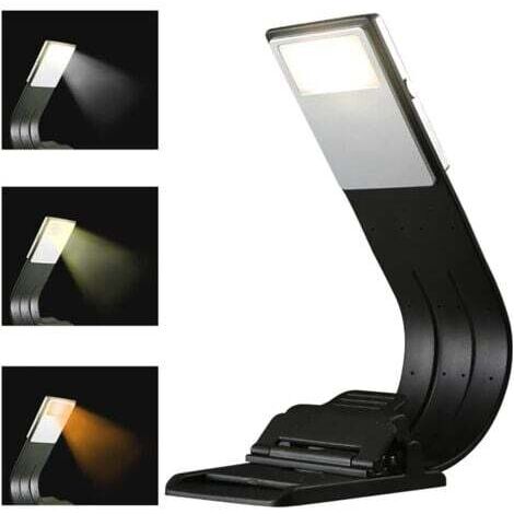 Lampe de Lecture lampe led liseuse,3 Couleurs lampe lecture lampe livre lampe de lecture pour lire au lit lampe de bureau Flexible Parfaite pour la Lecture lumiere led pour la Lecture