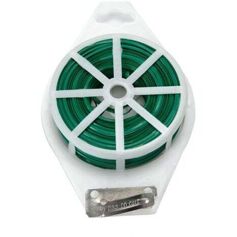 Attaches pour Plantes Grimpantes 100m- Vert Fil de Greffe de Plantes en Métal Polyvalent
