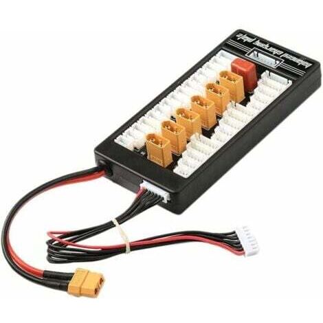 Chargeur de batterie Lipo XT60 T-Bug 2-6S Plaque de carton de charge équilibrée parallèle avec planche à chargement équilibré parallèle parallèle (1/5)