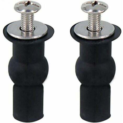 2PCS Pièces de fixation de siège de toilette, pièces de fixation de siège de toilette à charnière adaptées à toutes les toilettes (18 mm) (1/4)
