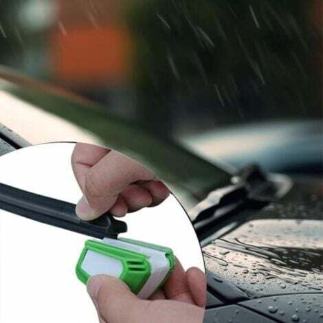 NHQZ 2 Pièces Outils Réparation Essuie-Glace Avec Éponge - Kit Affûtage Balai D'Essuie-Glace Voiture