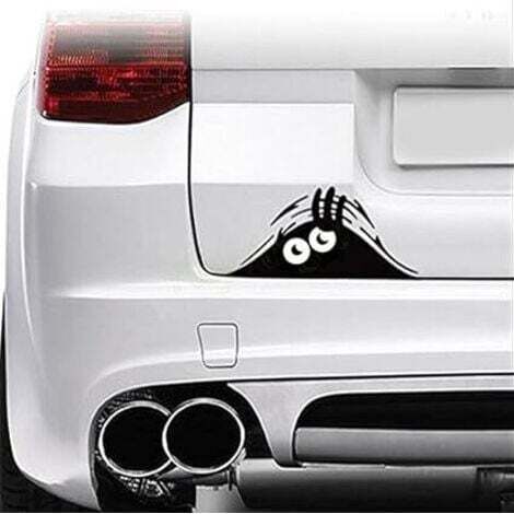 3D Cartoon Funny Peeking Monstre en Vinyle Autocollant de Voiture Motif emblème Badge en , 19 cm x7 cm (1/5)