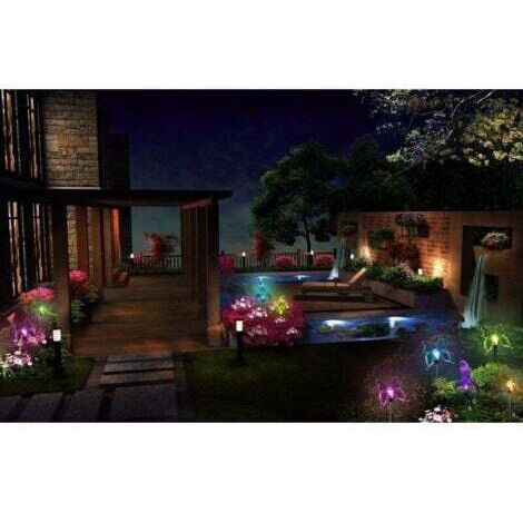 ZVO Lampes Solaire Extérieur, 3 Pièces Lampes Jardin Papillon Solaires En Plein Air, Lumières Fibre Optique Papillon éclairage Changement Couleur Décorative étanche Pour Jardin Patio Pelouse Noël