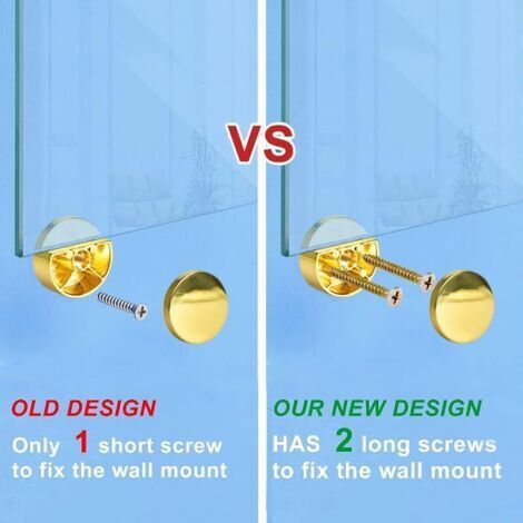 Lot De 4 Cintres Sans Cadre Pour Miroir - Noir - Kit De Matériel De Montage Pour Miroir