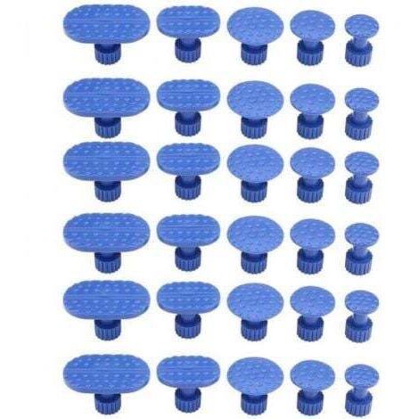 30 pièces de débosselage de carrosserie de voiture tirant des onglets outils de réparation sans peinture onglets d'extracteur de colle