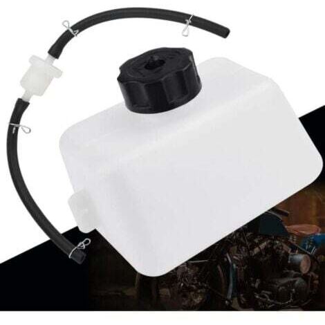 Réservoir d'essence Moto Dirt Bike Plastique Réservoir d'essence Kit Remplissage d'Huile Filtre Tuyau de avec filtre à carburant avec Cap 49cc ATV Quad Pocket Bike Pit Dirt Bike (1/5)
