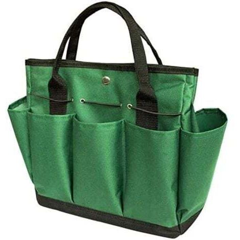 Ensemble d'outils de Jardin(Vert noirâtre), Sac fourre-Tout de Jardin avec Plusieurs Poches pour Trousse à Outils de Jardinage, Sac à Outils de Jardin (1/5)
