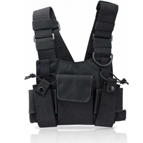 Radio Talkie walkie Poche de Poitrine Sacs Harnais Paquet Sac a Dos Etui (1/5)