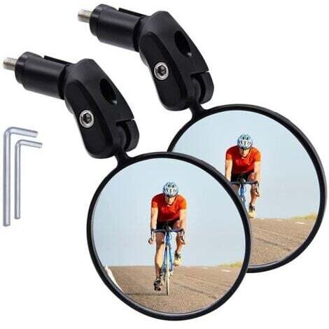 Bike mirrors Mountain road bike foldable convex mirrors Universal reflectors Cycling equipment (1/5)
