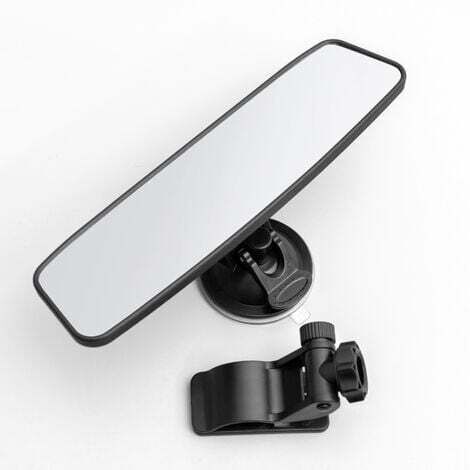 Rétroviseur avec ventouse, rétroviseur anti-éblouissement pour moniteur de conduite, rétroviseurs intérieurs universels pour voiture avec rétroviseur intérieur convexe grand angle pour voiture