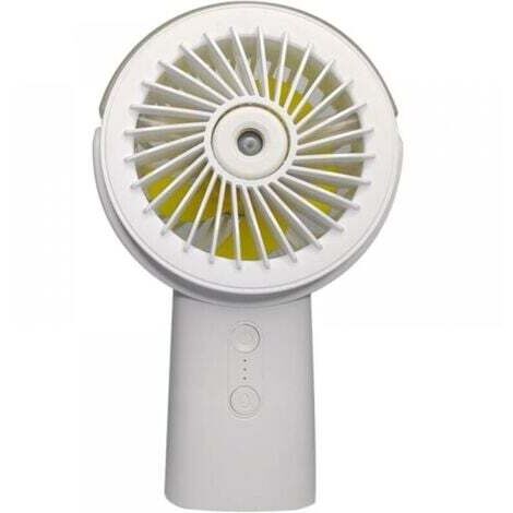 2 en 1 Mini Ventilateur Portable Rechargeable 4000 mAh Silencieux avec Brumisateur 3 Vitesses,Conception Pliable à 90° Ventilateur de pulvérisation pour Bureau,Extérieur,Voyage Vente Flash
