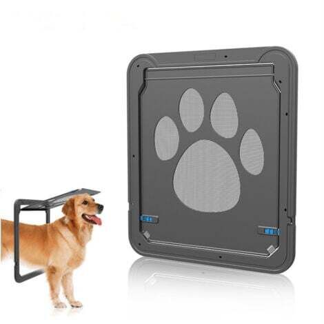 Chatiere pour Moustiquaire Facile à Installer La Liberté de Chat Verrouillable Moustiquaire de Porte pour Petit/Moyen Chat/Chien (1/5)