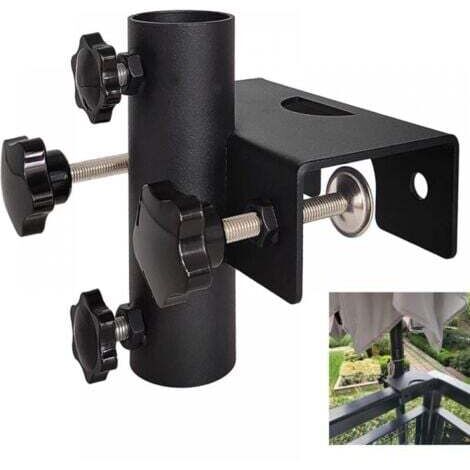 17x15x12cm Support robuste pour parasol de balcon clôture de jardin terrasse (1/5)