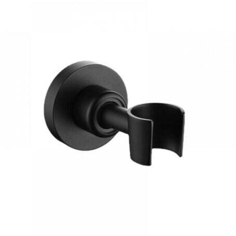 Support de douche en acier inoxydable 304 noir pour pommeau de douche Support de douche à main universel Support de douche ajustable à 360° avec vis de montage (1/5)