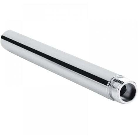 Bras de Douche Extension en Acier Inoxydable Rallonge de Douche 10cm Tube D'extension de Douche Rond G 1/2" Bras D'extension de Pomme de Douche Accessoire de Salle de Bain