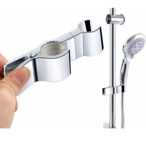 Support de pommeau de douche, support de barre de douche, support de pommeau de douche réglable par clip 45°C (1/5)