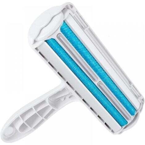 Brosse anti-poils réutilisable - Brosse pour poils d'animaux - Économique - Écologique - Facile à utiliser - Élimine efficacement les poils d'animaux, de chiens et de chats, Bleu (1/5)