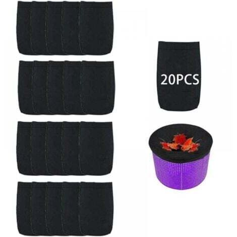 24x13cm 20 pcs Chaussette Skimmer PiscineChaussettes Filtre Piscine Pool Prefiltre Skimmer de SurfaceNettoyage et Accessoires pour Filet PiscineBalle Filtrante Floculant Panier Net Skim Flottan (1/5)