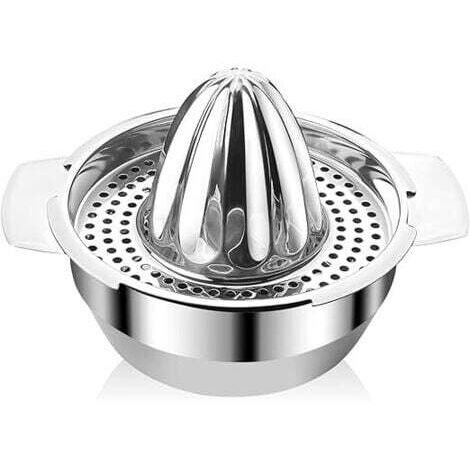 Presse Agrumes 300ml, Presse Agrumes Manuel Inox 201 Lavable Lave-Vaisselle, Presse Citron Rotation Presse Facile à Nettoyer pour Presser Citrons, Oranges, Verts ou Citrons Verts (1/5)