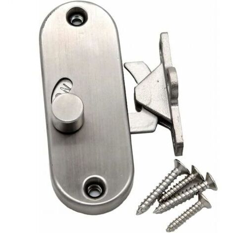 Serrure de porte coulissante à 90° à angle droit avec boucle de verrouillage de porte coulissante et verrou de porte de grange (1/5)