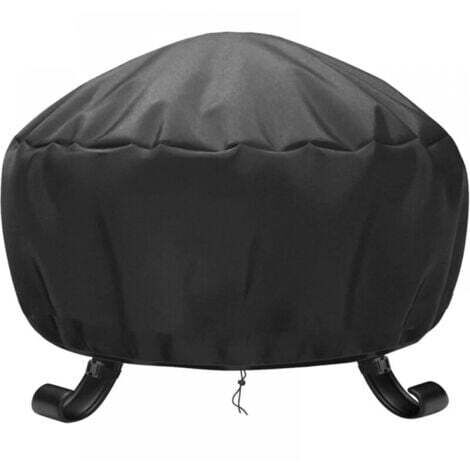 Housse de Protection pour BraséRos Rond Ø 85x 40 cm ImperméAble,Housse brasero RéSistant aux UV,RéSistant à la DéChirure, Tissu Oxford 210D, Housses pour BraséRos