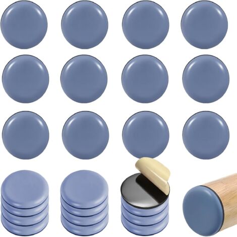 20 PCS Patins de Meubles, Patins en Téflon Auto-Adhésifs Patins pour Meubles Protection, Rond, Patin de Chaise, pour Chaise, Canapé, Bureau, Table, Fauteuil (25 mm)