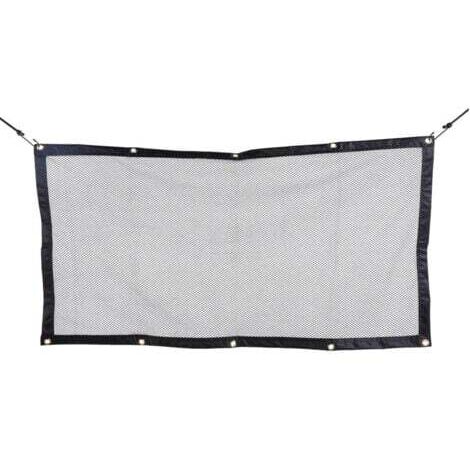 Filet pour Voiture pour Animaux Portable Filet de Protection Voiture Séparation pour Chien Chat Filet avec Crochets et Cordes Grille de Séparation Universelle pour Voiture 115cm×62cm (1/5)