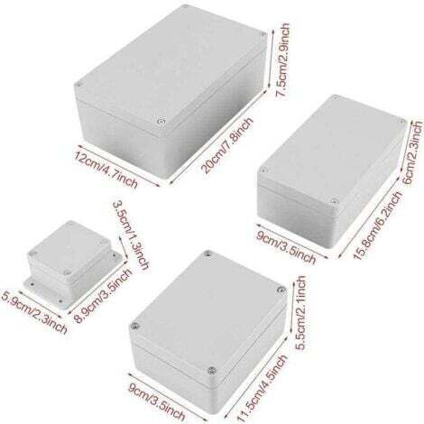 Boîte De Projet En Aluminium à Plaque Pliante Noire, Boîtier De