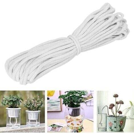 Système d'irrigation Automatique pour Plantes, 20M Corde de Mèche Forte Absorption d'eau Mèche À Arrosage Automatique pour Jardins, Paniers, Pots, Plantes (1/5)