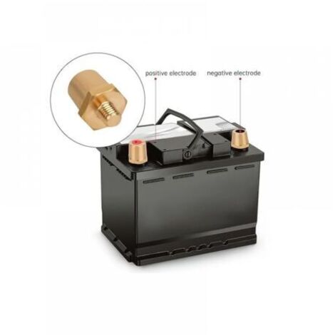 KUBOWAI 2 Paires Connecteurs Batterie Laiton Avec Écrous Papillon - Pôles Moto Voiture Bateau 300A