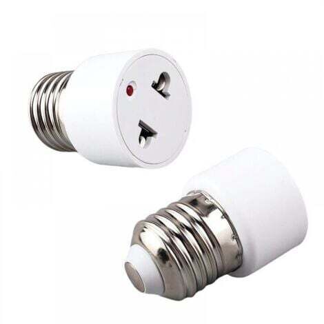 2 pièces par paquet Adaptateur de douille de lampe Prise E27 Conversion en prise de courant (1/5)