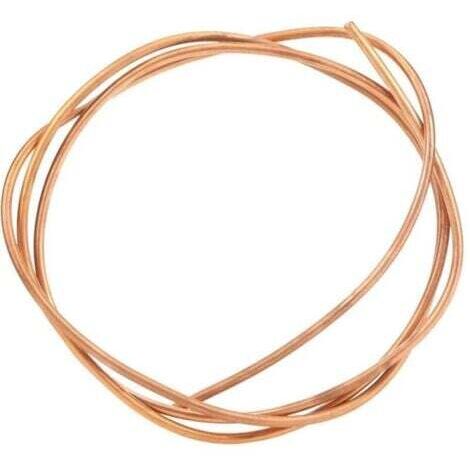 Tuyau de Tube en Cuivre de 2m, Tube de Cuivre 6mm (OD), 5mm (ID), Tube en Cuivre Souple C1100 T2, pour Réfrigérateur de Climatiseur,A
