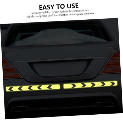 Autocollants Réfléchissants Pour Casque Moto - Adhésifs De Sécurité - 14,5x10 Cm - Visibilité Nocturne