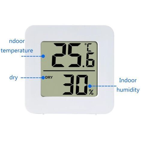 Hygromètre Thermomètre D'Intérieur - Moniteur Humidité Température Avec Écran LCD Coloré Pour Maison Bureau