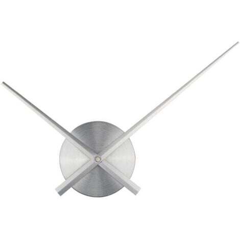 Aiguilles d'horloge murale DIY, aiguilles d'horloge à quartz 3D, accessoires mécaniques (argent, sans piles) (1/5)
