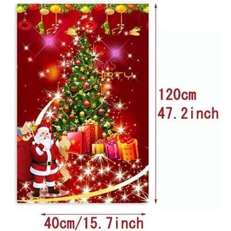 Lot De 2 Tapis De Noël RUGWORLD : 60x110cm + 50x80cm, Rouge, Neufs