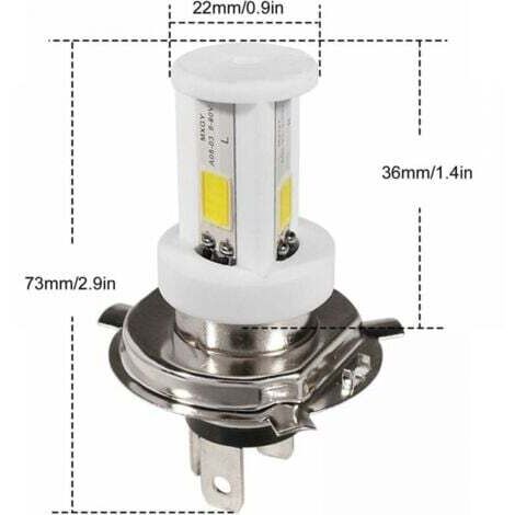 JIUWAN Phare Antibrouillard Blanc Super Lumineux Pour Moto Accessoires