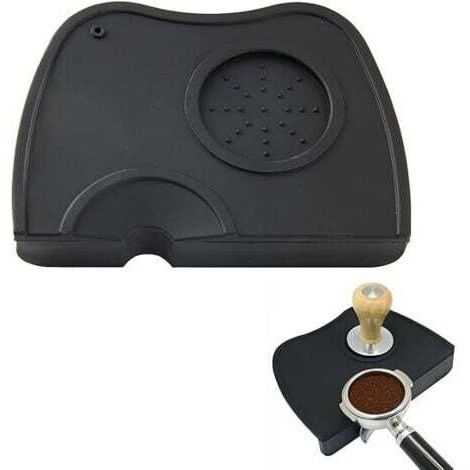 Tamping Mat, Tapis de Tassage Espresso, Tampon Presse Poudre Café, Tapis de Tampon de Café, Café Tamper Tapis, Espresso Tamping Corner Coffee Tamper Holder Pad pour Barista Tool Accueil Cuisine Café (1/5)