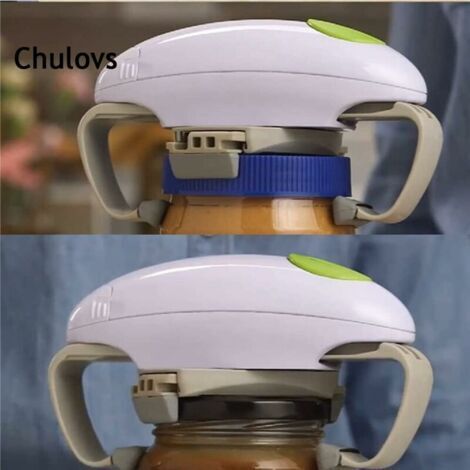 Ouvre-bocal Réglable Et Antidérapant - Pour Couvercles De 2,5 à 9,5 Cm, Poignée Ergonomique, Acier Inoxydable - Facile à Utiliser Pour Seniors