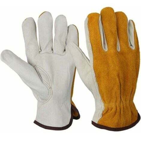 1 paire de gants (taille : M.18CM) de protection pour le soudage des mains au travail Professeur Epine résistant à la perforation jardinage résistant à l'abrasion (1/5)