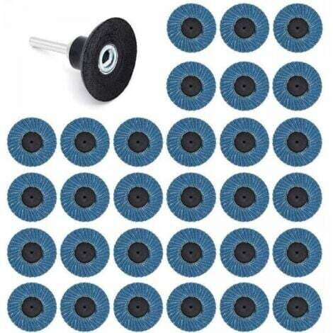 31 Pcs 2 Pouces 50mm Disques Abrasifs Disques Lamelles 40 Grit 60 Grit 80 Grit (1/5)