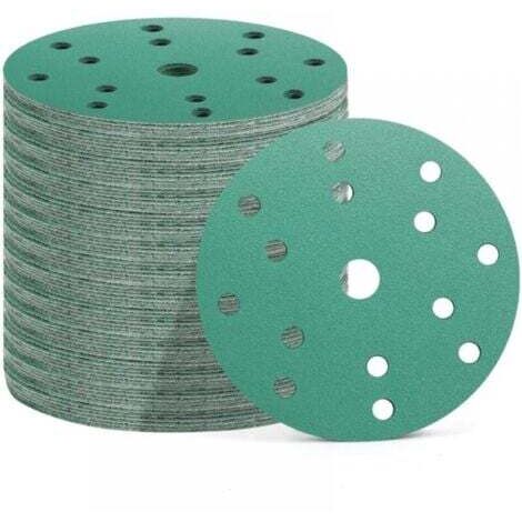 Lot De 50 Disques Abrasifs Scratch 150 Mm – Grain 100 – Pour Ponceuse Orbitale – Nastroflex