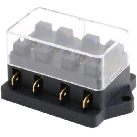 Porte-fusible de voiture 4 voies lame moyenne boîte à fusibles pour voiture (1/5)